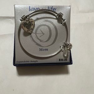 Beautiful silver charms bracelet special gift for Mom